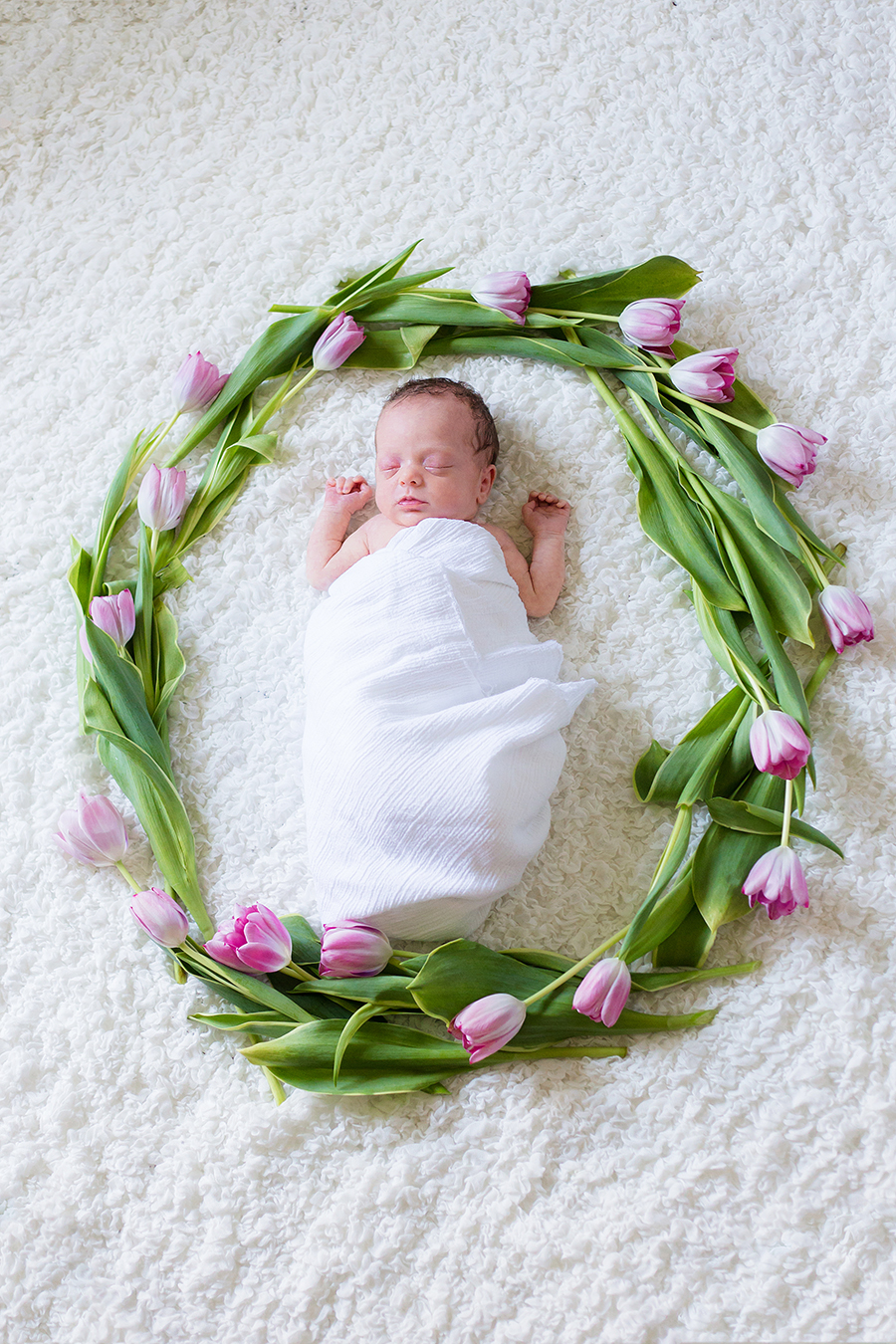 Floral Crown Newborn Photography