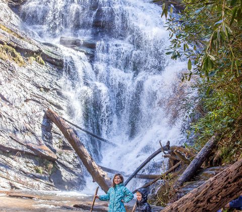 hike King Creek falls South Carolina